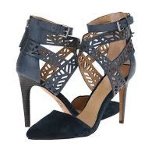 Joe's Jeans Navy Cutout Heels